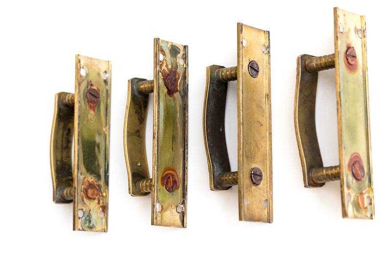 Cajón de latón tira vintage Gabinete tira Dresser tira | Etsy