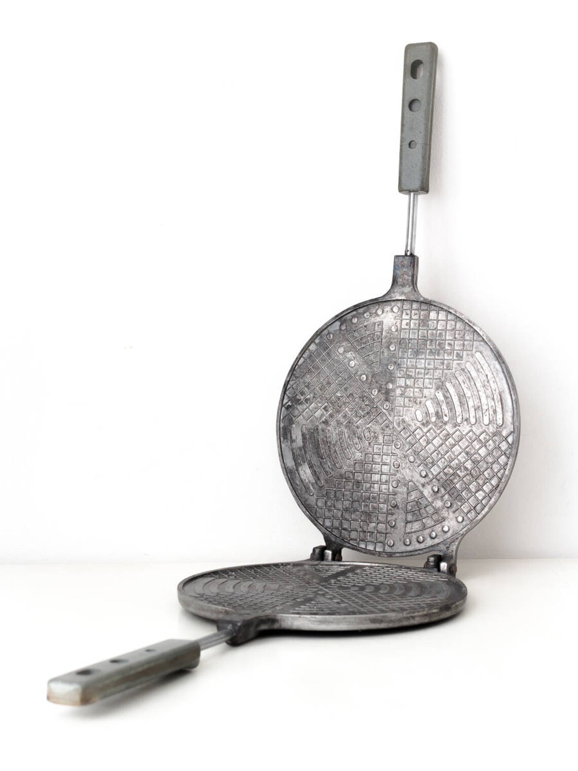 Cast iron waffle iron for thin waffles Baking supply Waffle Etsy