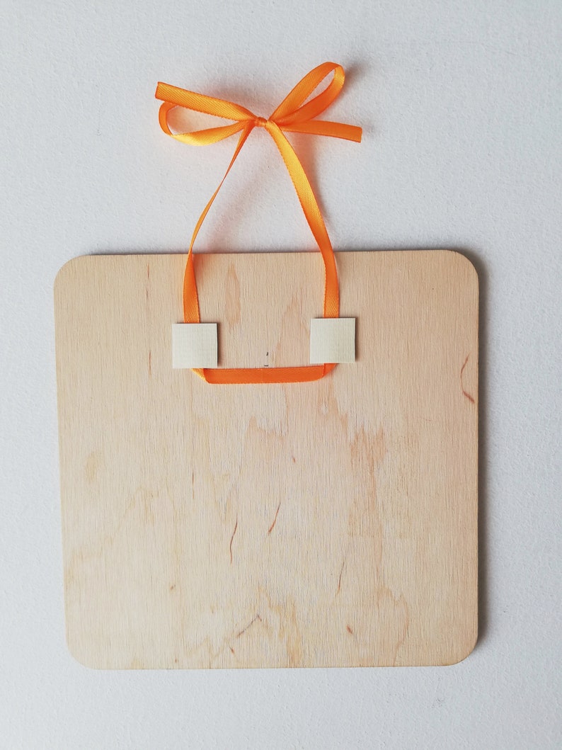 Acrylic painting on wooden board Lovely kitchen decor Birthday greeting Pumpkin original painting on wood panel Thanksgiving home decor