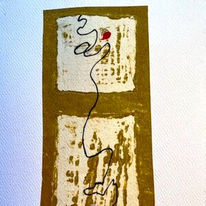 Cartão de férias feito à mão individual em branco com envelope