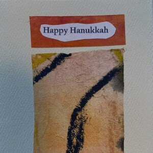 Caixa de 8 cartões de nota de Hanukkah feitos à mão em branco com envelopes