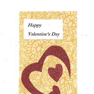 Leere individuelle Valentinstag-Karte mit Umschlag (kostenloser unbefestigter erstklassiger Stempel enthalten)