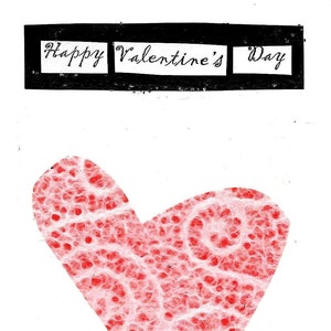 Blanko individuelle Valentinstagskarte mit Umschlag (gratis unaffixed first class stempel inklusive)