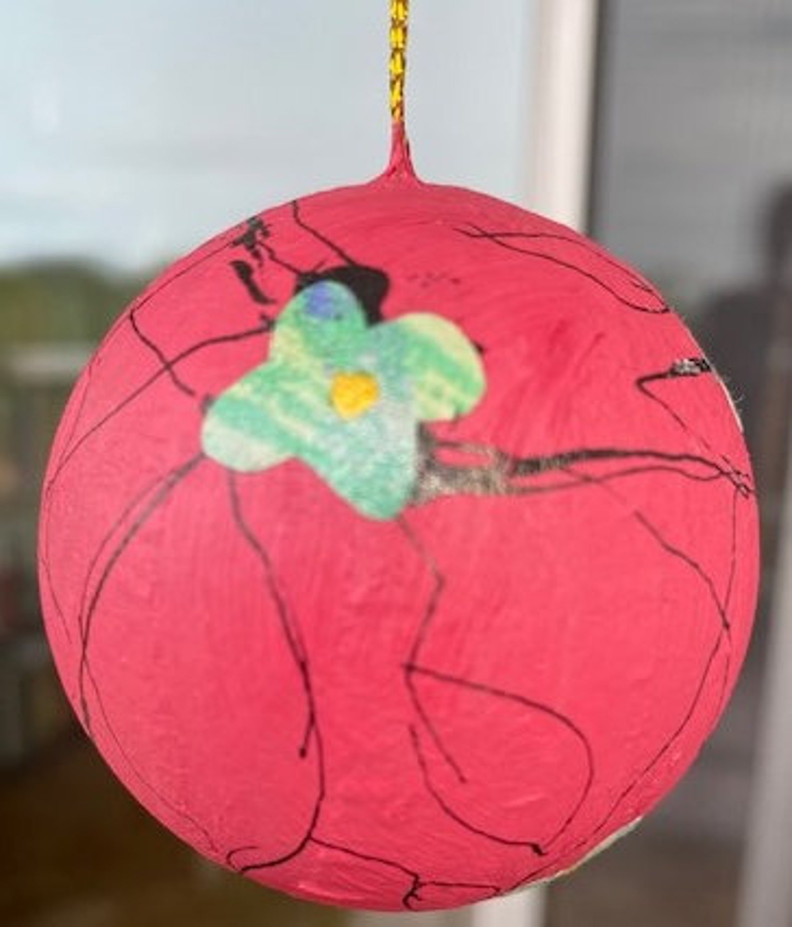 Hand painted 3 inch paper mache Christmas tree ornament Etsy