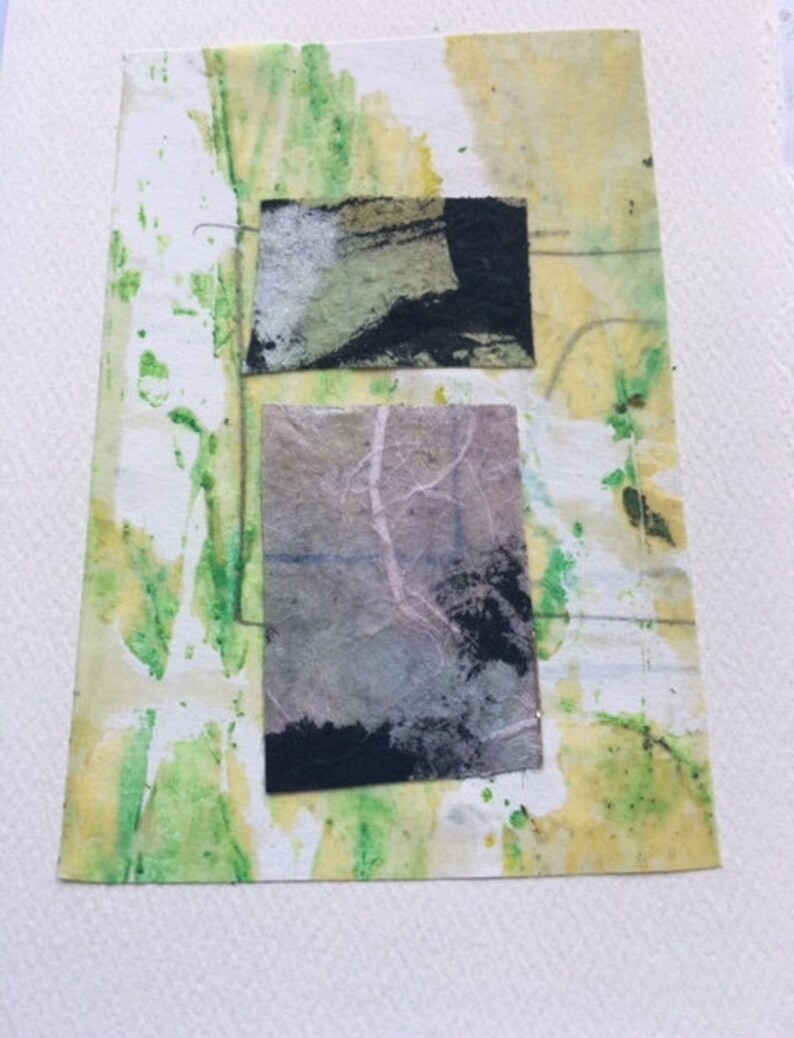 Box of 8 handmade note cards with envelopes 8 free unaffixed first-class stamps included