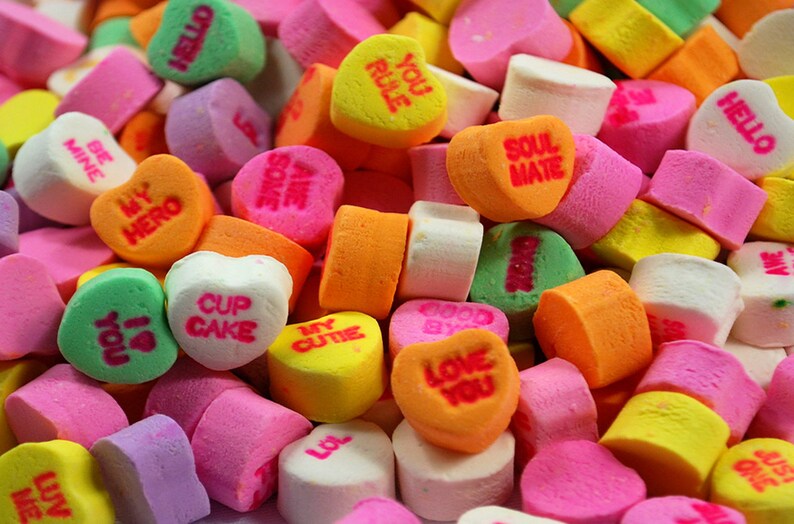 18 Personalized Valentine/'s Conversation Hearts Balloons!!