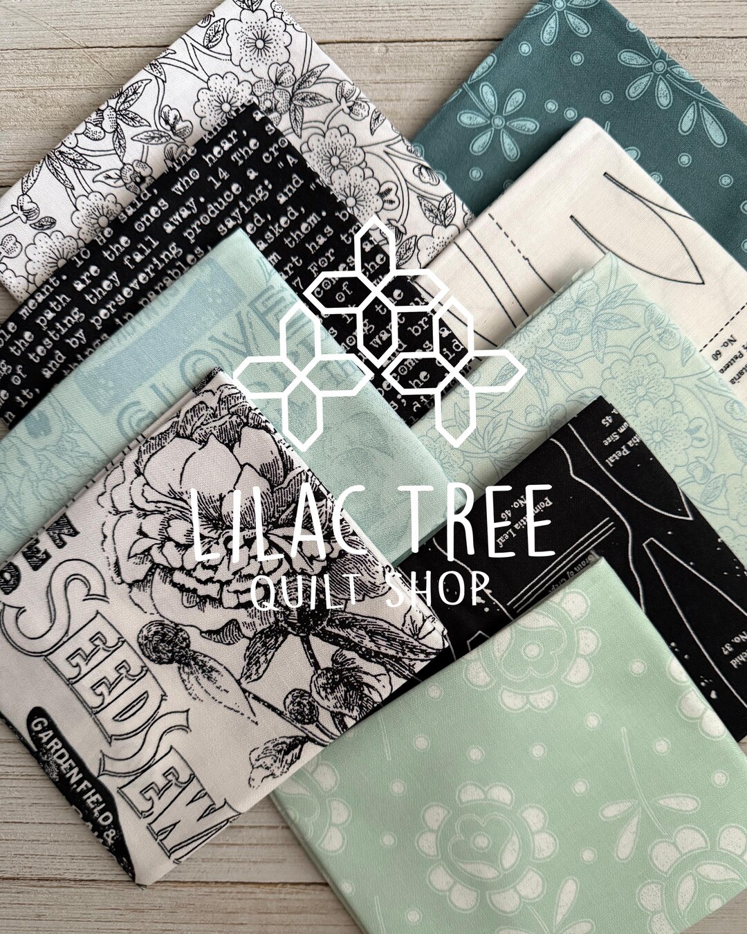Fat Quarter 9 Piece Fabric Bundle - Riley Blake J Wecker Frisch ...
