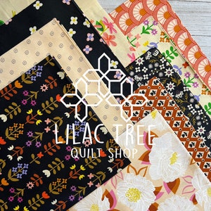 Favorite Flowers Fat Fat Quarter Bundle by Ruby Star Society for Moda Fabrics 9 pcs Bundle 18&quot; X 21&quot; Precut Quilt Quality Fabric.