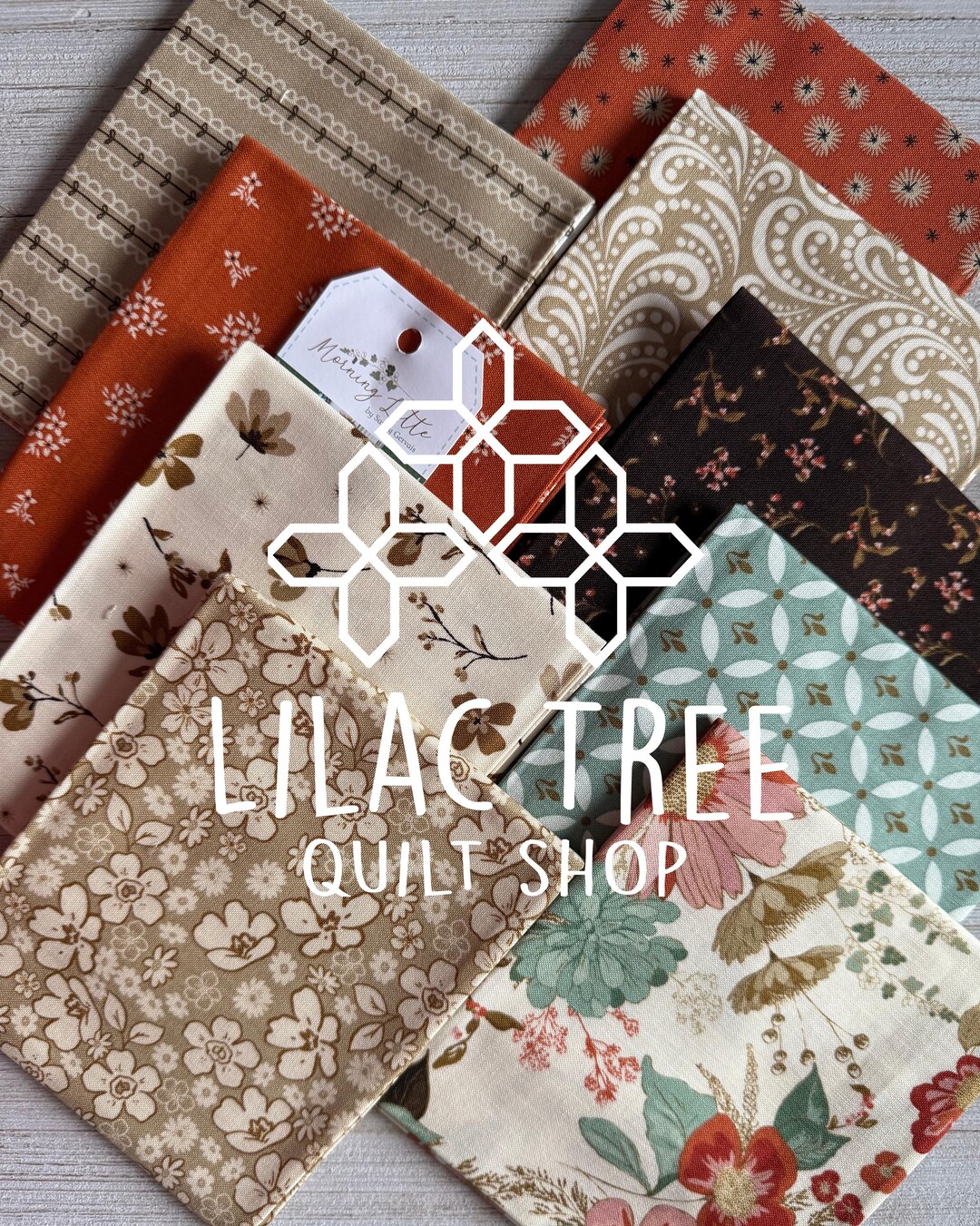 Fat Quarter 9 Piece Fabric Bundle - Riley Blake Sandy Gervais - Morning ...