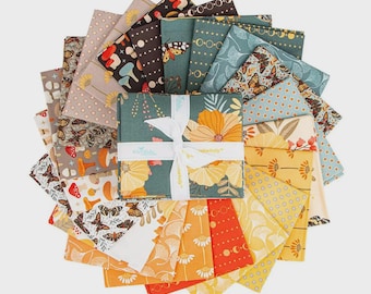Secret Garden by Amanda Castor for Riley Blake Designs 21 piece Fat Quarter Bundle 18" x 21" Precuts