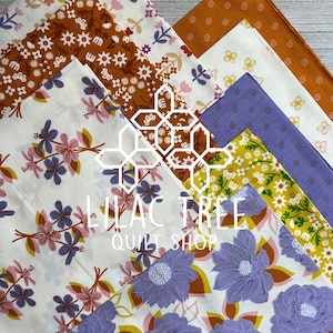 Favorite Flowers Fat Fat Quarter Bundle by Ruby Star Society for Moda Fabrics 8 pcs Bundle 18&quot; X 21&quot; Precut Quilt Quality Fabric.