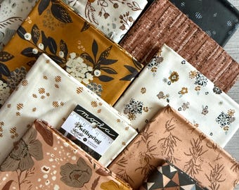 Wellspring by Fancy That Design House for Moda Fabrics 10 pieces Fat Quarter Bundle 18" X 21" Precut Quilt Fabric.