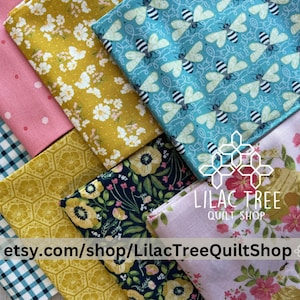 Honeycomb Hill by Katherine Lenius for Blake Designs 7 pieces Fat Quarter Bundle 18&quot; x 21&quot; Precuts