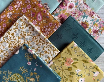 Fat Quarter 8  Piece Fabric Bundle - Art Gallery Fabrics Sharon Holland  - Charming One