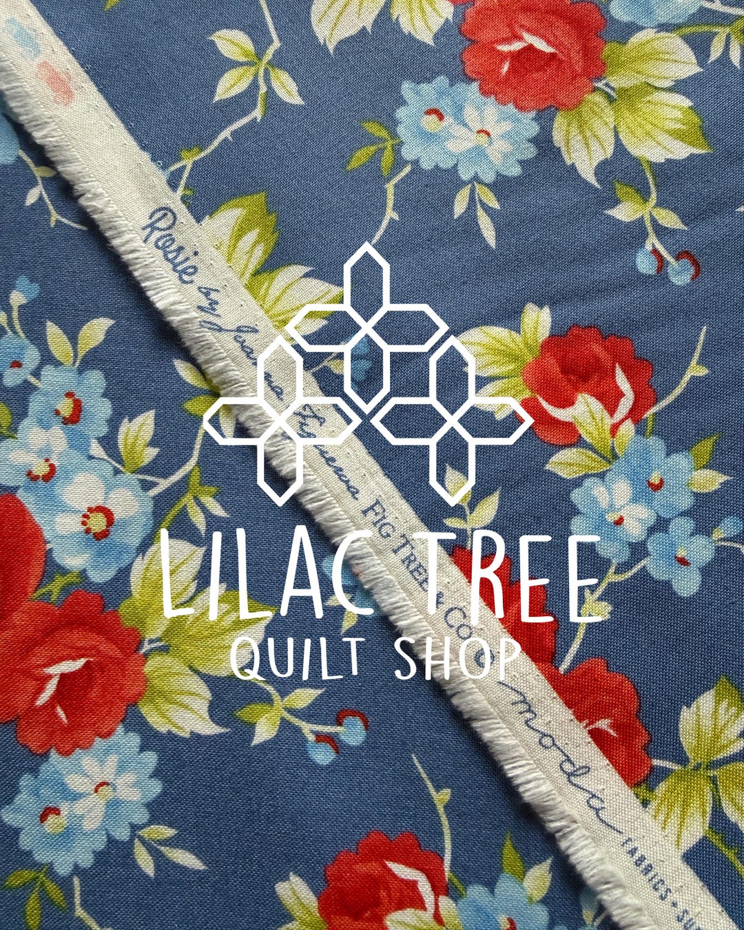 Fabric by HALF YARD - Moda Fabrics Fig Tree Co - Rosie Denim Jeans ...