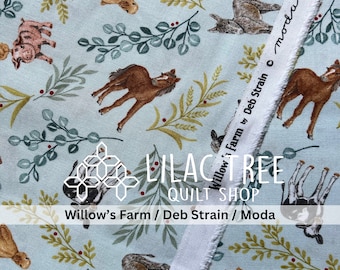 Fabric by HALF YARD Willow&#39;s Farm Sky 56101 16 by Deb Strain for Moda Fabrics