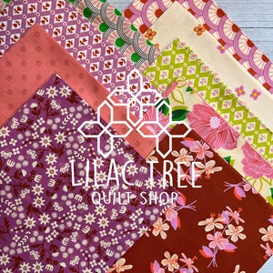 Favorite Flowers Fat Fat Quarter Bundle by Ruby Star Society for Moda Fabrics 9 pcs Bundle 18&quot; X 21&quot; Precut Quilt Quality Fabric.