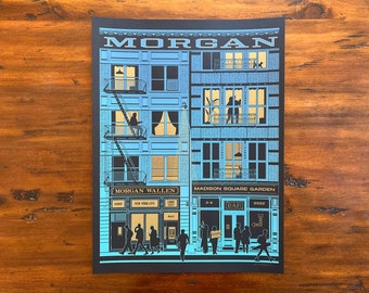 official Morgan Wallen Madison Square Garden gig poster (night 1)