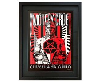 Motley Crue Cleveland Stadium tour poster