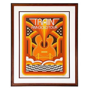 Train AM Gold Poster Signed and numbered Artist print