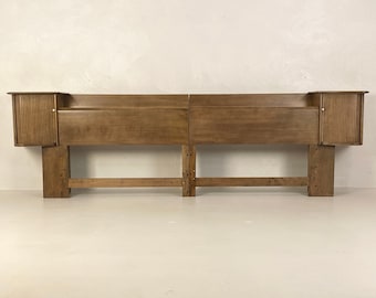 King-Size Headboard by Heywood Wakefield Cadence, Circa 1955 - *Please ask for a shipping quote before you buy.