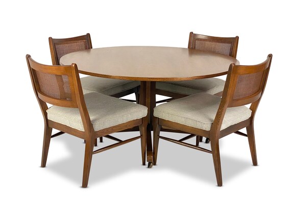 Broyhill Brasilia Party Table and Chair Set, Circa 1960s - Please ask for a shipping quote before you buy.