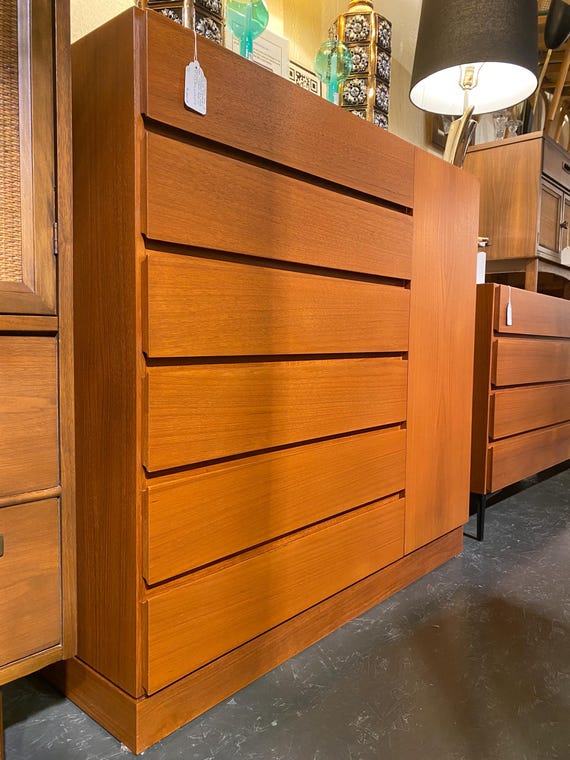 Teak 12-Drawer Armoire/Gentlemen's Chest by Arne Wahl Iversen, Circa 1960s - *Please ask for a shipping quote before you buy.
