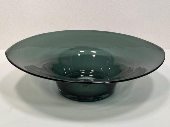 Blenko #5429 Charcoal Glass Bowl
