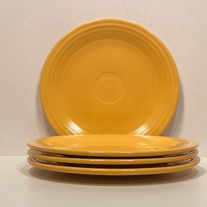 Fiestaware Yellow Luncheon Plates - Set of 4