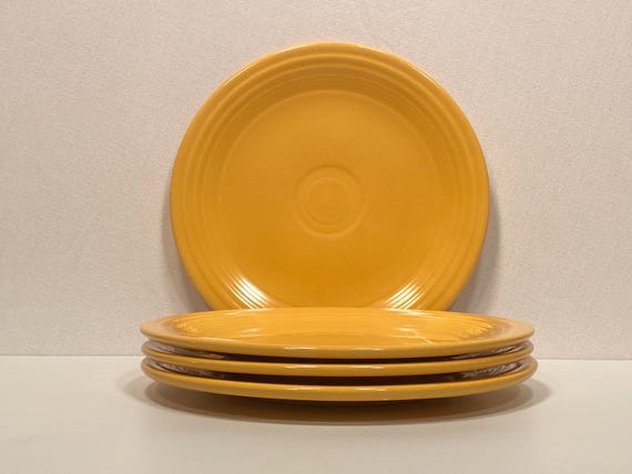Fiestaware Yellow Luncheon Plates - Set of 4