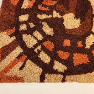 Scandinavian Rya Rug, Circa 1970s Please ask for a shipping quote before you buy. image 5