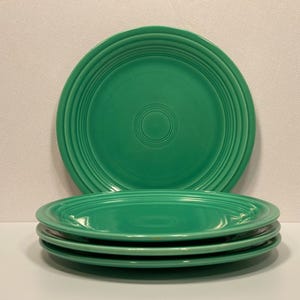 Fiestaware Green Luncheon Plates - Set of 4