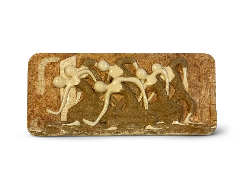 Finesse Originals Sculpted Wall Art Dancers, Circa 1970s Please ask for a shipping quote before you buy. image 1