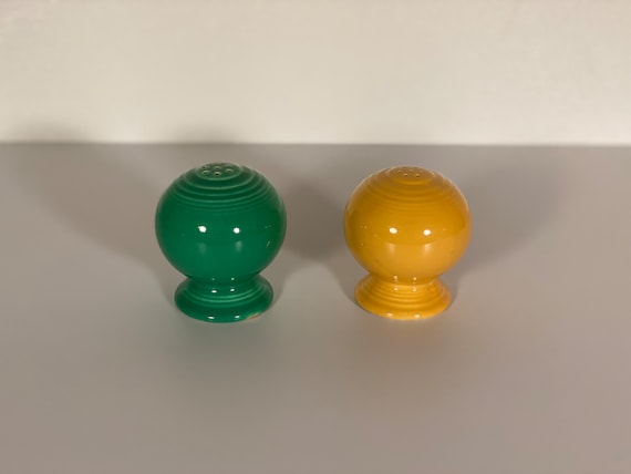 Fiestaware Salt and Pepper Set - Yellow + Green