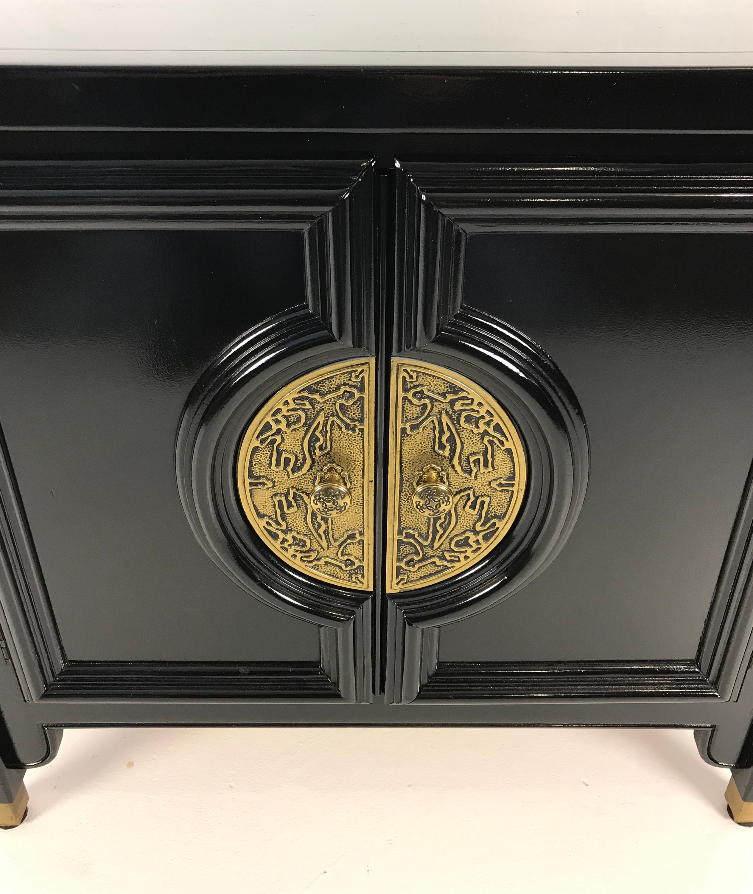 Pair Chinoiserie Nightstands/End Tables by Century Furniture of