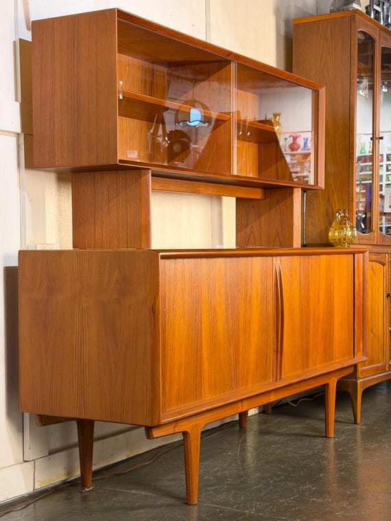 Early 60s Credenza by Bernh. Perdersen & Son with Hutch Top by Falster of Denmark - *Please ask for a shipping quote before you buy.