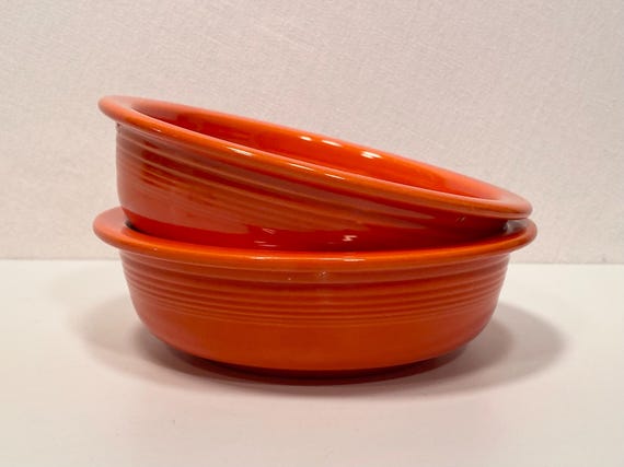 Set of Two Fiesta Red 5.5" Fruit Bowls