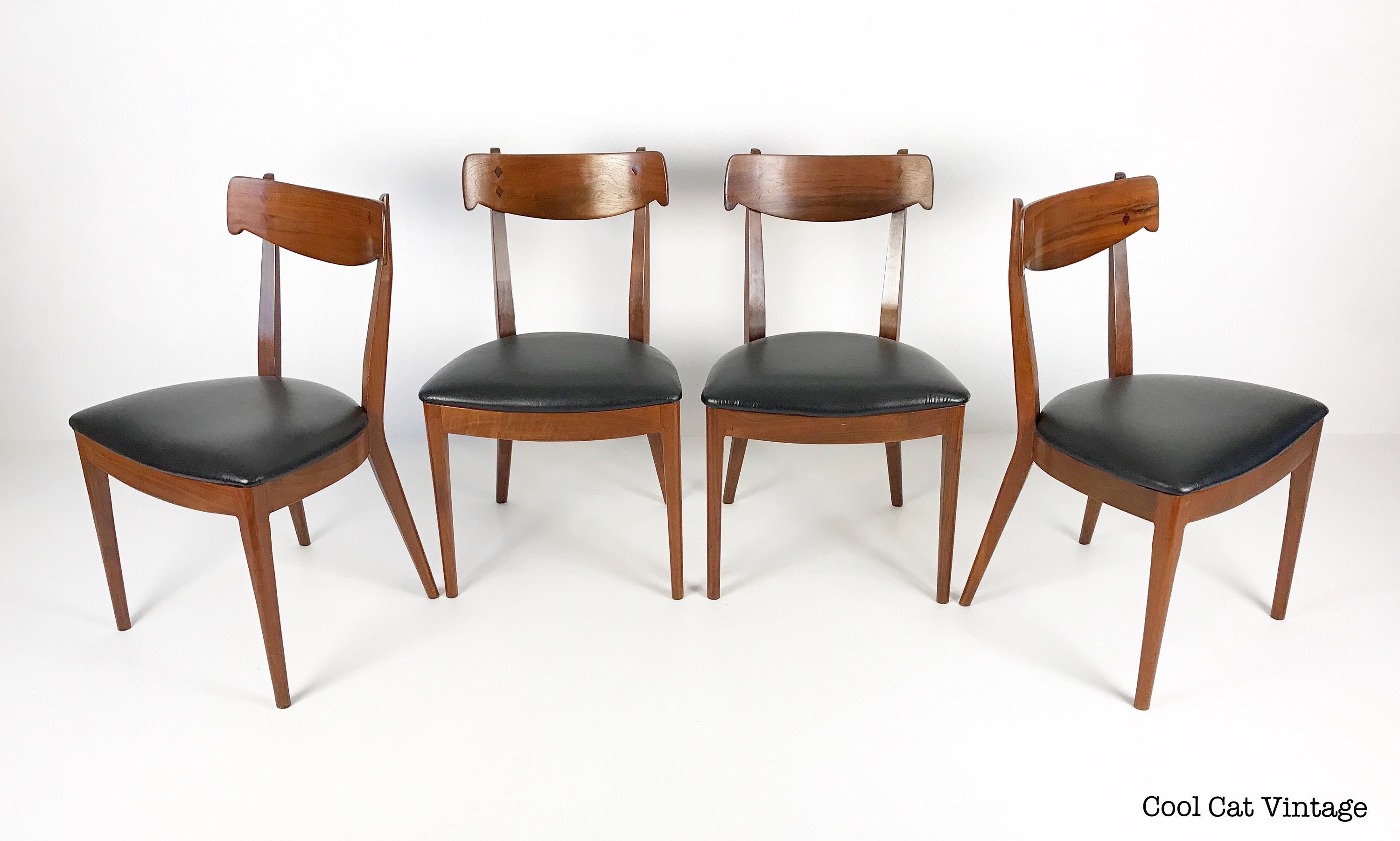 Set of 4 Dining Chairs by Kipp Stewart for Drexel Declaration, C. 1960