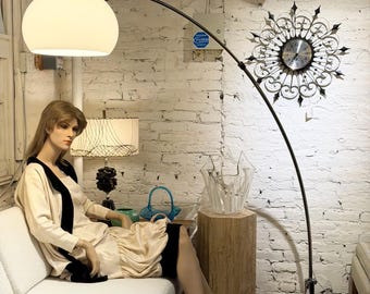 Mid Century Modern Italian Arc Floor Lamp, Circa 1970 - *Please ask for a shipping quote before you buy.