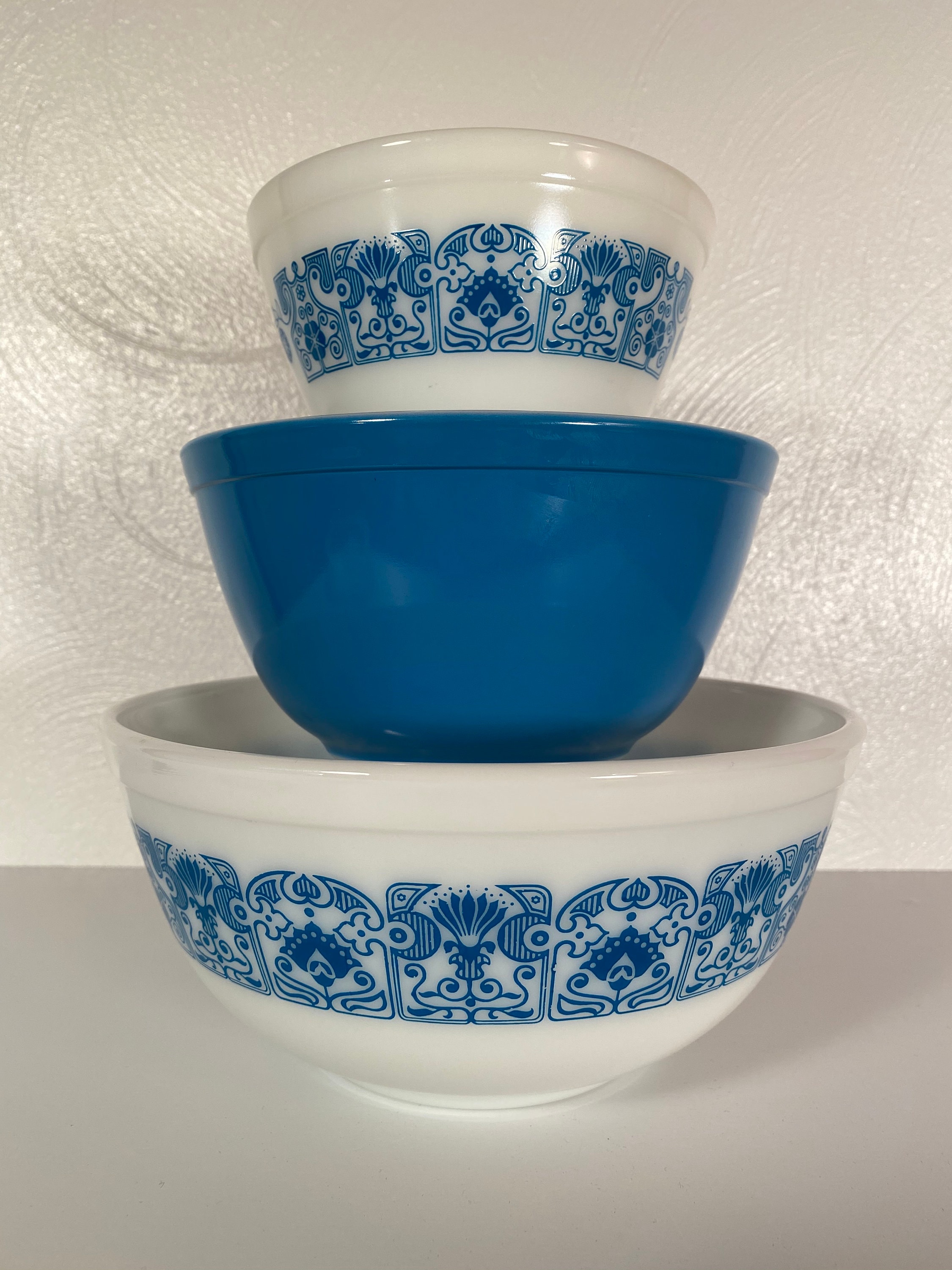 Pyrex Horizon Blue 300 Mixing Bowl Set