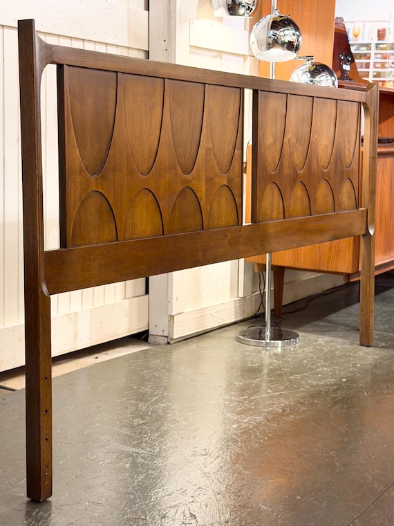 Broyhill Brasilia King Size Headboard, #6170-58, Circa 1960s - *Please ask for a shipping quote before you buy.