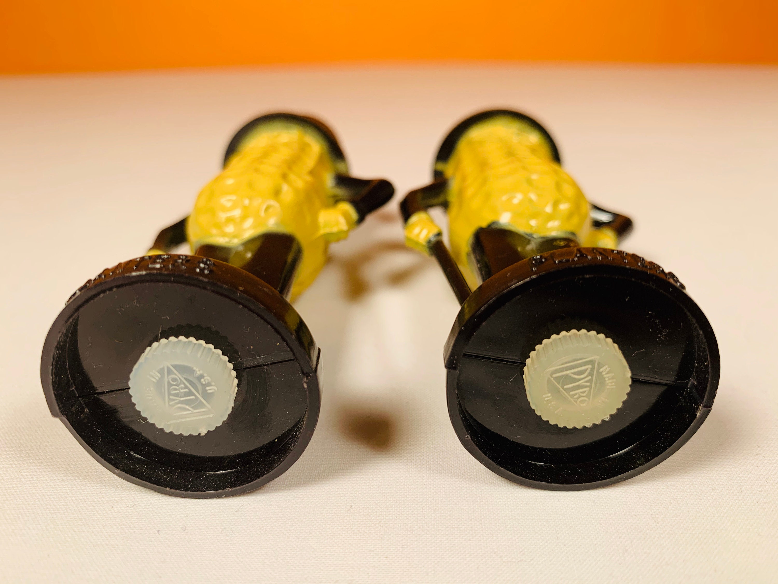 Pair of Pyro Mr. Peanut Salt & Pepper Shakers