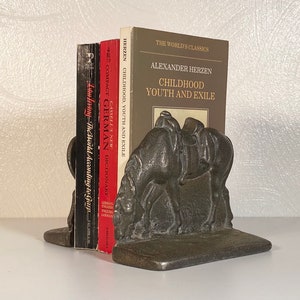 Antique Iron Horse Bookends image 2