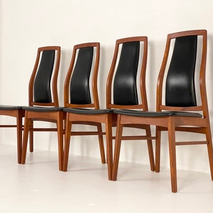 Set of 4 Teak Dining Chairs by Niels Koefoed, Circa 1960s Please ask for a shipping quote before you buy. image 1