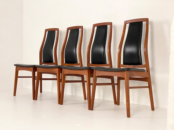 Set of 4 Teak Dining Chairs by Niels Koefoed, Circa 1960s - *Please ask for a shipping quote before you buy.