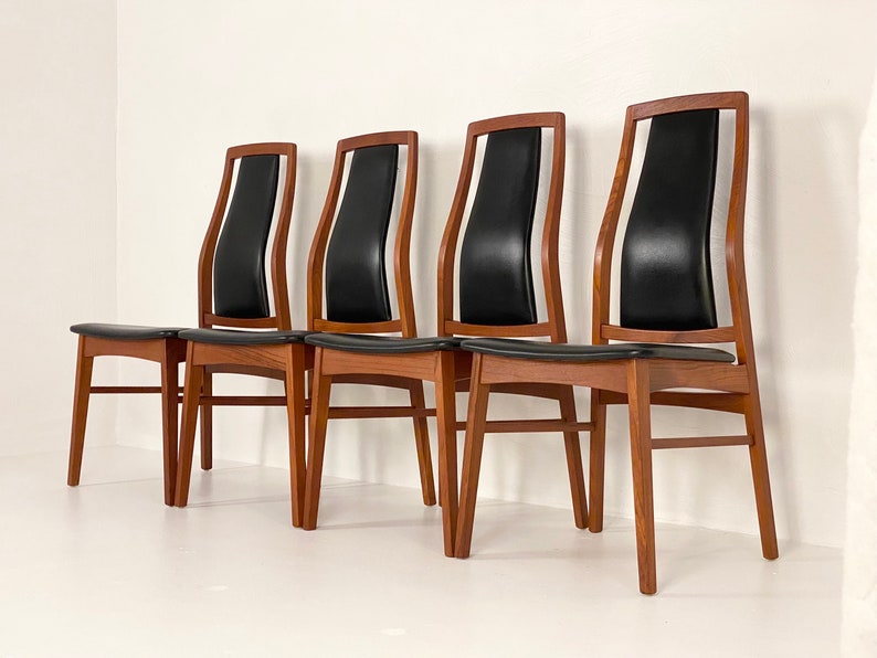 Set of 4 Teak Dining Chairs by Niels Koefoed, Circa 1960s Please ask for a shipping quote before you buy. image 1