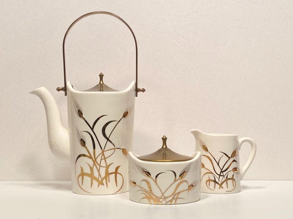 Royal Sealy Golden Wheat Tea Set