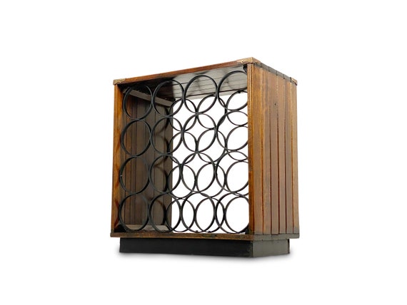HOLD TJ Square Wine Rack #6005 by Arthur Umanoff for Arleigh, Circa 1971 - *Please ask for a shipping quote before you buy.