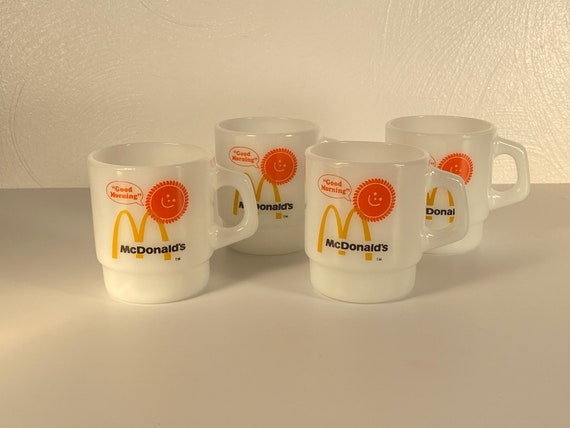 Fire King McDonald's Stackable Mugs - Set of 4