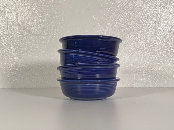 Fiestaware Cobalt 4.75" Fruit Bowls - Set of Four